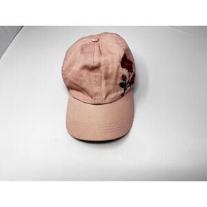David and Young Pink Denim Rose Baseball Cap One Size Adjustable Pre-owned